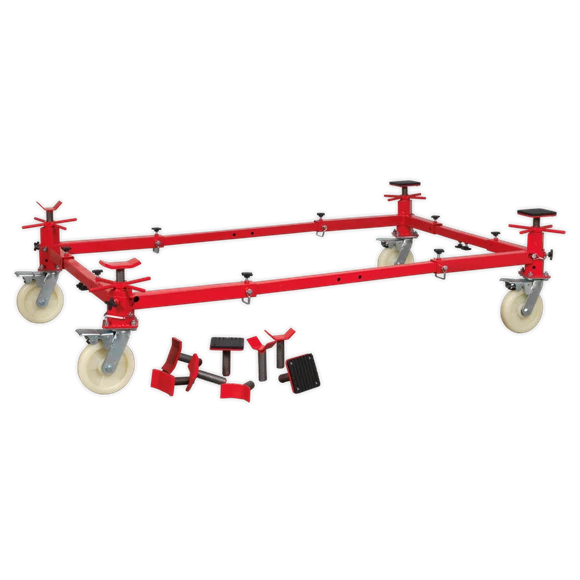 Sealey 900kg Adjustable 4-Post Vehicle Moving Dolly 4 Sealey 900kg Adjustable 4-Post Vehicle Moving Dolly - Image 4