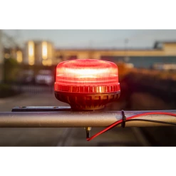 Sealey 12V/24V SMD LED Warning Beacon With 12mm Bolt Fixing - Red -Bodyshop Store WB951LEDR ACT IN USE PIC4 DFC1327038